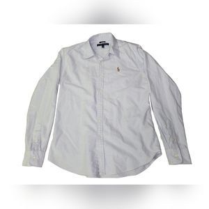 Ralph Lauren Men's Slim Fit Striped Long Sleeve Button Down Shirt Size 10